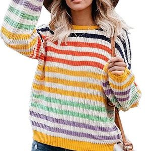 NWT Rainbow sweater | L